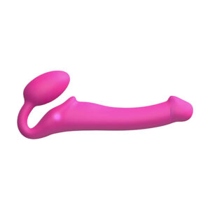 Strap-On-Me - Bendable Strap-On Vibrator with Remote Control Size XL Fuchsia