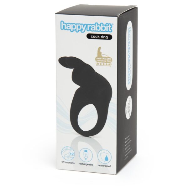 Happy Rabbit - Rechargeable Cock Ring Black - Image 6