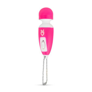 Love In The Pocket – Wand Vibrator Key Chain Pink