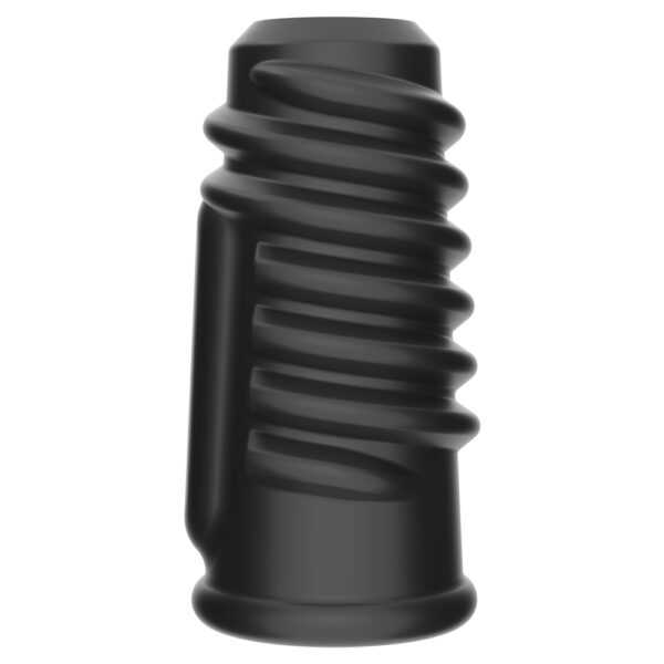 Lovetoy - Spiral Knights Vibrating Cock Ring Black - Image 2