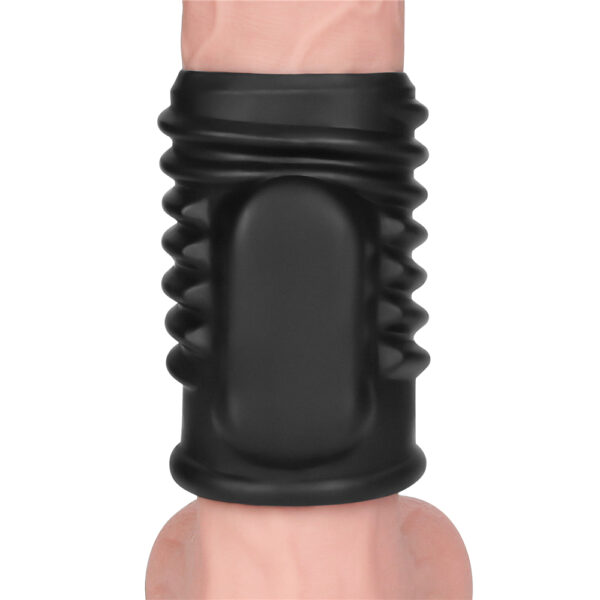Lovetoy - Spiral Knights Vibrating Cock Ring Black - Image 7