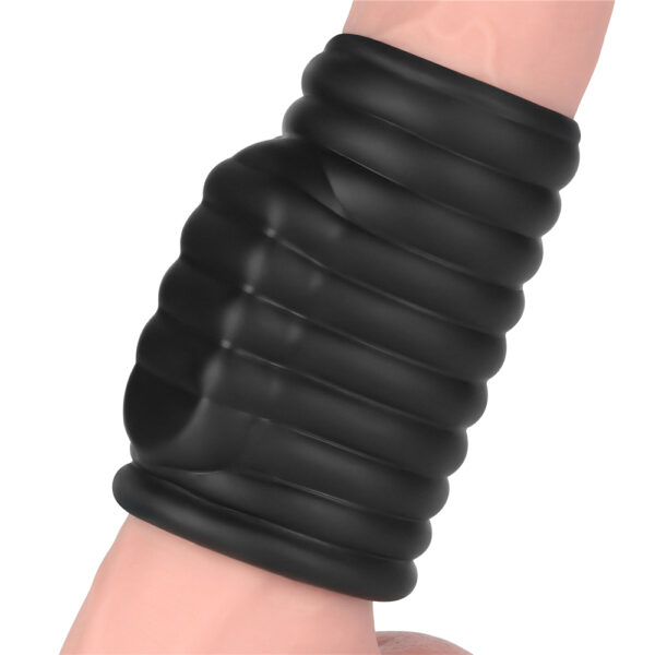 Lovetoy - Wave Knights Vibrating Cock Ring Black - Image 8