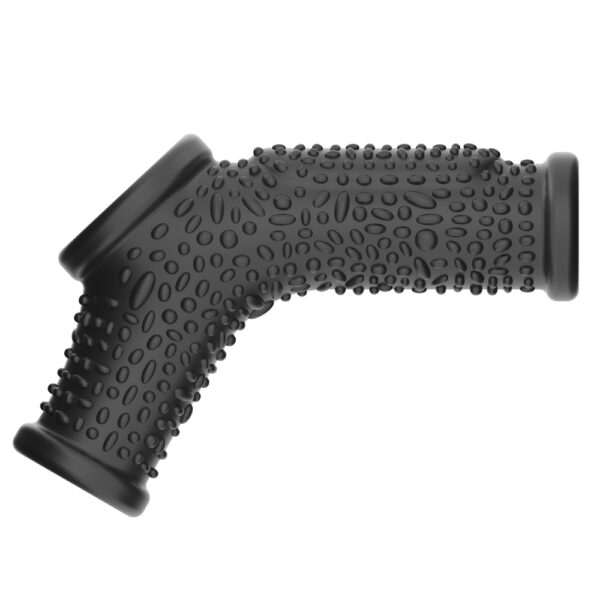 Lovetoy - Vibrating Drip Knights Cock Ring with Scrotum Sleeve Black - Image 2
