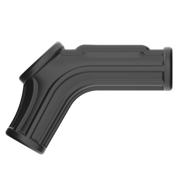 Lovetoy - Vibrating Ridge Knights Cock Ring with Scrotum Sleeve Black - Image 2