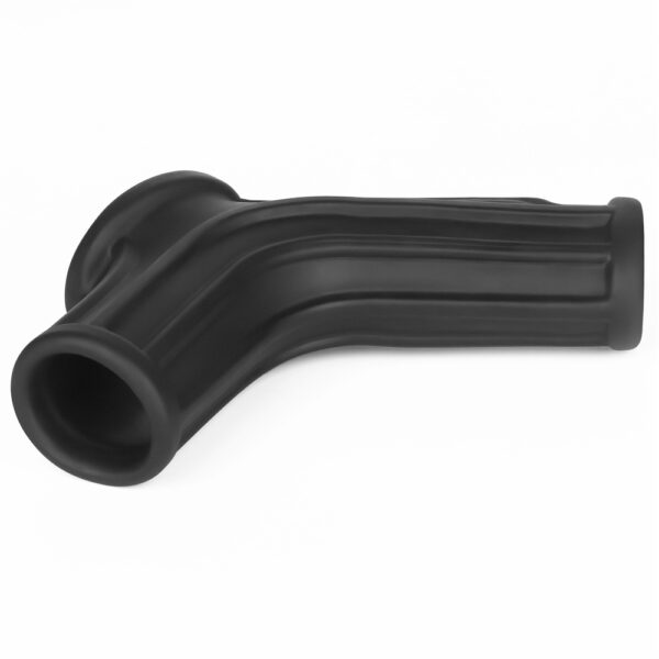 Lovetoy - Vibrating Ridge Knights Cock Ring with Scrotum Sleeve Black - Image 6