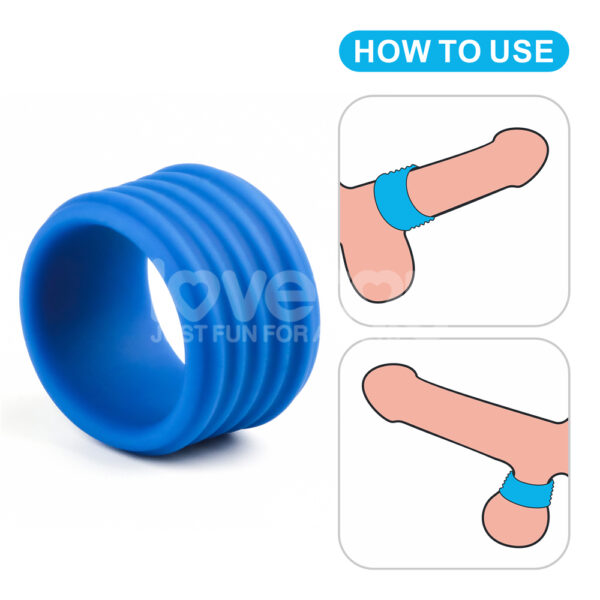 Lovetoy - Pinnacle Pro Deep Rib Grip Cock Ring - Image 9
