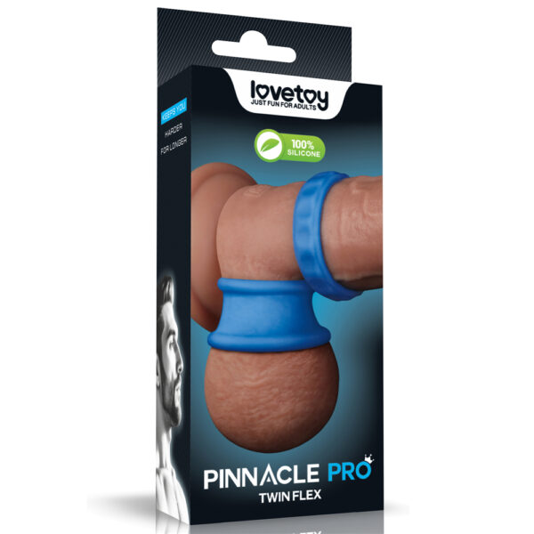Lovetoy - Pinnacle Pro Twin Flex Ball Stretcher Cock Ring - Image 12
