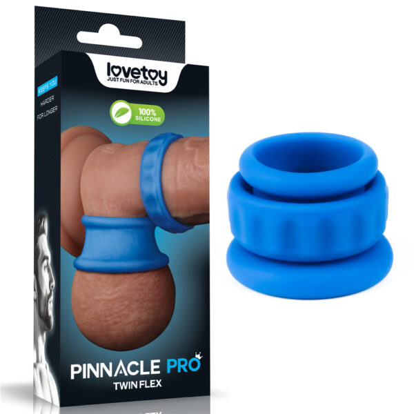 Lovetoy - Pinnacle Pro Twin Flex Ball Stretcher Cock Ring