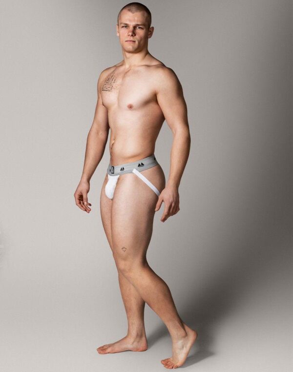MM - Elastic Low-Rise Jock White Large - Image 2
