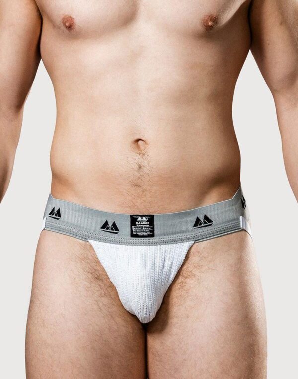 MM - Elastic Low-Rise Jock White Large - Image 5