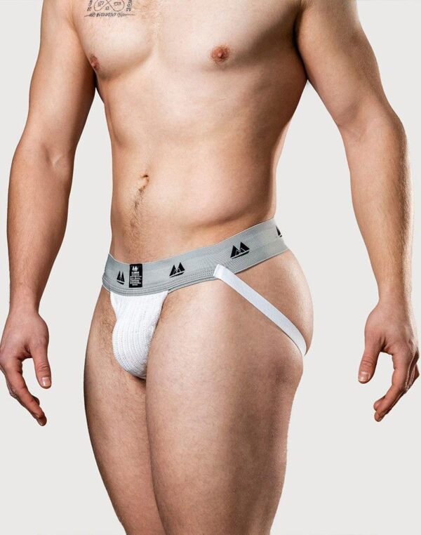 MM - Elastic Low-Rise Jock White Large - Image 4