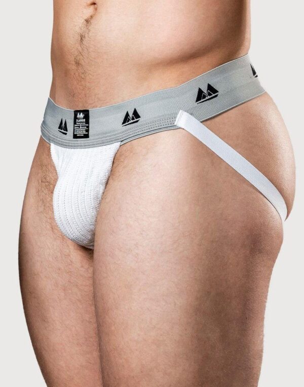 MM - Elastic Low-Rise Jock White Large