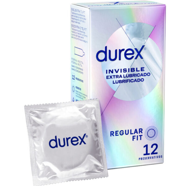 Durex - Invisible Extra Lube Condoms 12 Units - Image 3
