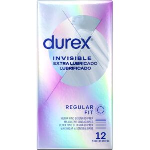 Durex - Invisible Extra Lube Condoms 12 Units