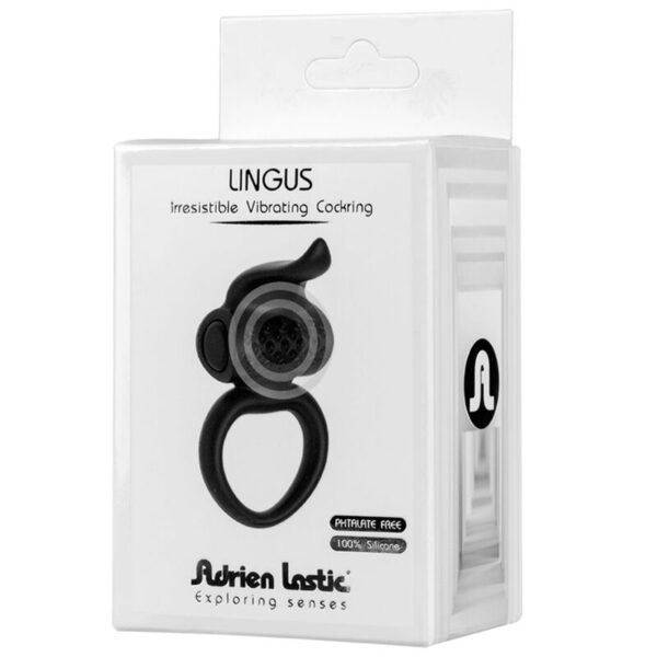 Adrien Lastic - Lingus Vibrating Cock Ring Black - Image 3