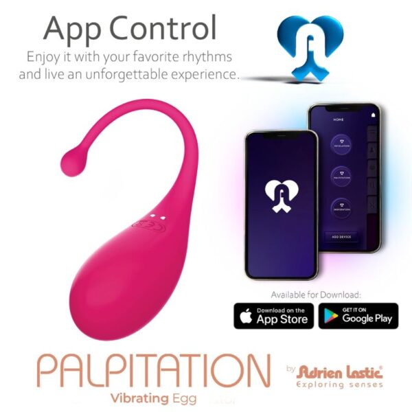 Adrien Lastic - Palpitation Remote App Vibrating Egg Pink - Image 6