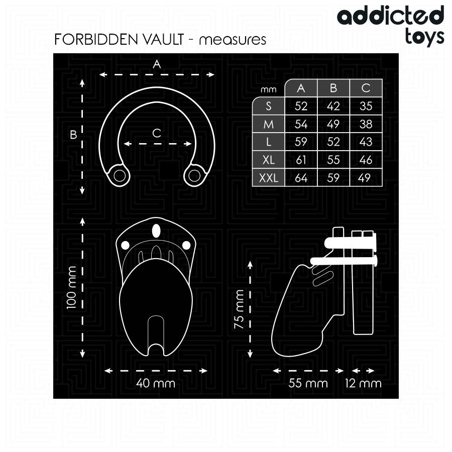 Addicted Toys - Forbidden Vault Penis Cage 10 CM - Image 5
