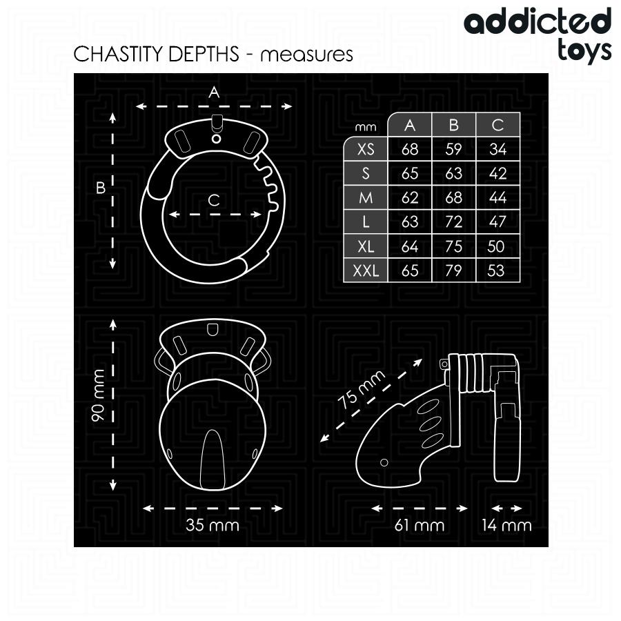 Addicted Toys - Chasity Depths Penis Cage 7.5 CM - Image 6