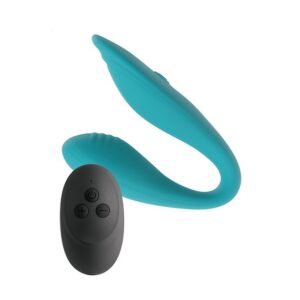 S - Pleasures - Delight Remote Couples Vibrator Turquoise