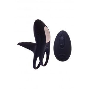 S Pleasures - Avalanche Remote Cock & Balls Ring Black