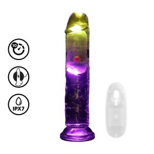 RealRock - Realistic LED 7 Inch Remote Dildo