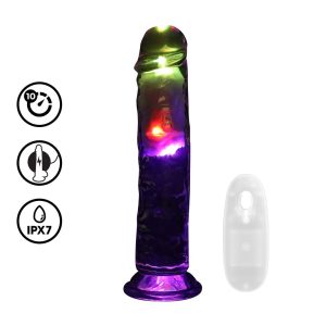 RealRock - Realistic LED 8 Inch Remote Dildo