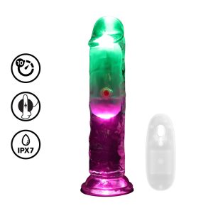 RealRock - Realistic LED 6 Inch Remote Dildo