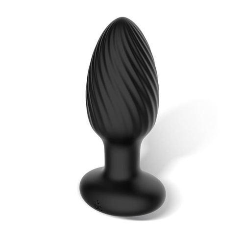IntoYou - Drago Remote Vibrating Butt Plug 360° Twister Black - Image 4