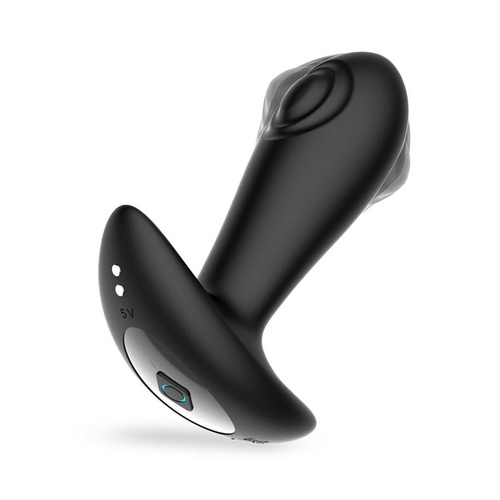 IntoYou - Milton Remote Dual Tapping Butt Plug Black - Image 4