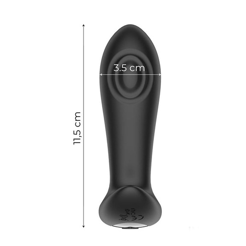 IntoYou - Milton Remote Dual Tapping Butt Plug Black - Image 5