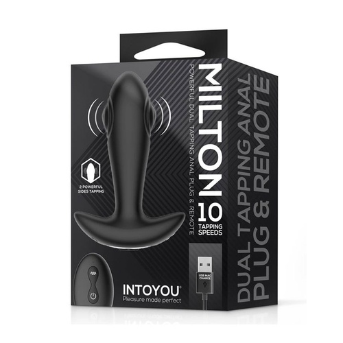 IntoYou - Milton Remote Dual Tapping Butt Plug Black - Image 8