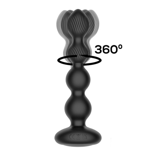 IntoYou - Mouve Dual Motor Remote Waving & Vibration Butt Plug Black - Image 2