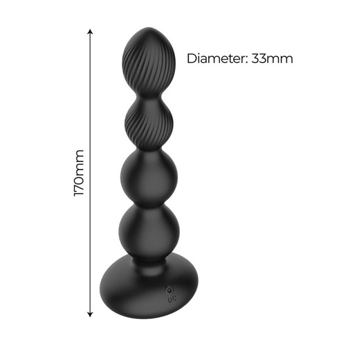 IntoYou - Mouve Dual Motor Remote Waving & Vibration Butt Plug Black - Image 5