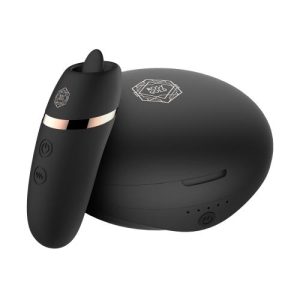 Rosy Gold – Licking Stimulator with Luxury Charging Case Black