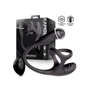 Intoyou - Kamber Remote Waving Vibrating Anal Plug Cockring Black