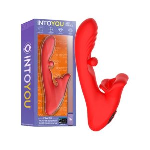Intoyou - Franky Biting and Rotating Ball Vibrator Red