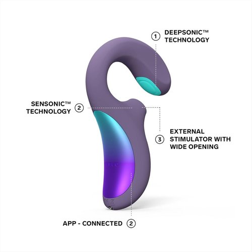 LELO - ENIGMA Double Sonic A-spot Vibrator Black