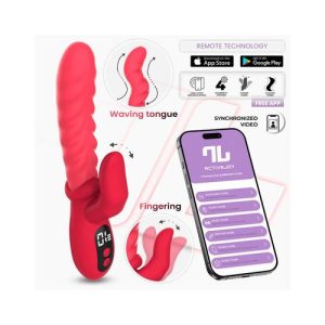 Intoyou - Tingly Waving Vibrator & Finger with App Control Red