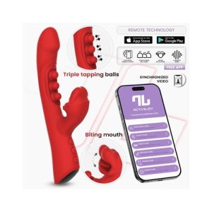 Intoyou - Trixy Triple Tapping Mouth Vibrator with App Control Red
