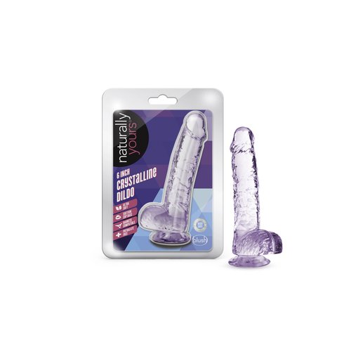 B Yours - Naturally Yours 6 Inch Dildo Amethyst