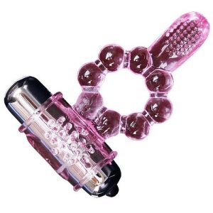 Baile For Him - Silicone Ring 10 Tongue Rhythms Pink