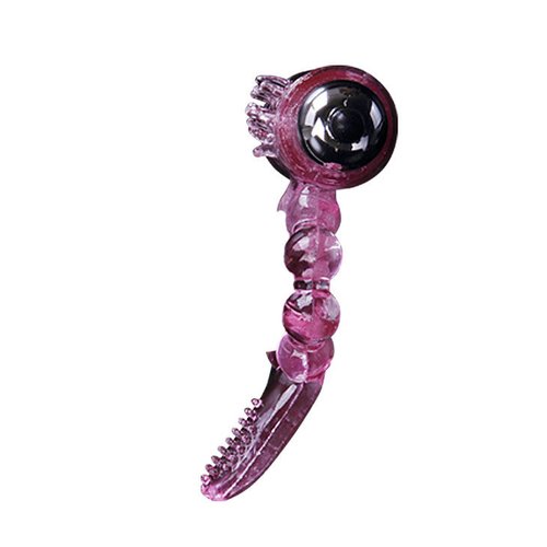 Baile For Him - Silicone Ring 10 Tongue Rhythms Pink