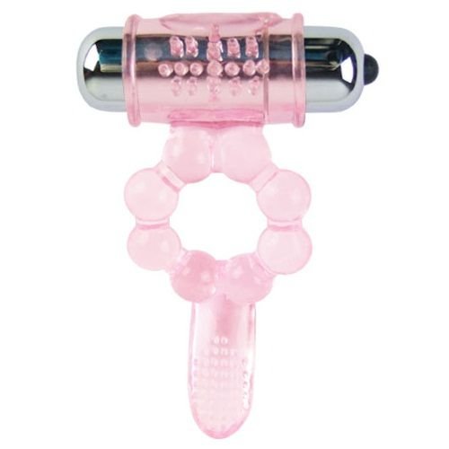 Baile For Him - Silicone Ring 10 Tongue Rhythms Pink