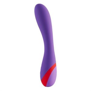 Dreamtoys Twin Toned G-Spot Vibrator shown upright against a white background, displaying the chunky dual-toned silicone body with curved ergonomic shaft designed for G-spot stimulation.