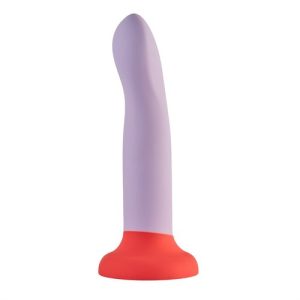 Dreamtoys 2-Toned Love Stick 8.1 Inch Dildo Large shown upright against a white background, displaying the long, slim, smooth dual-toned silicone shaft.