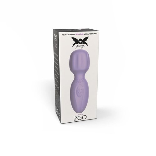 Pixey - 2GO Powerful Mini Wand Vibrator Lilla - Image 10