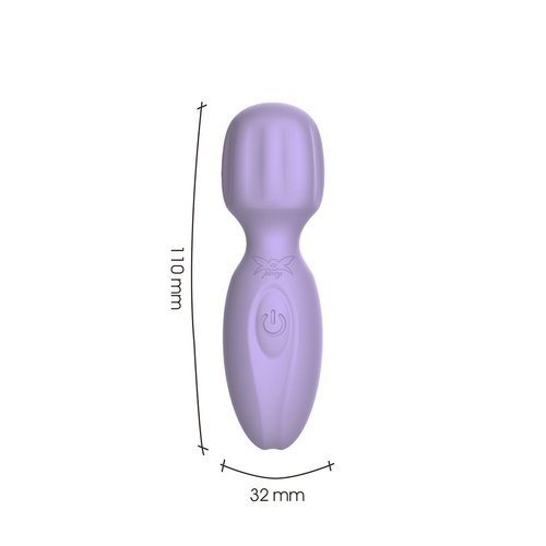 Pixey - 2GO Powerful Mini Wand Vibrator Lilla - Image 5